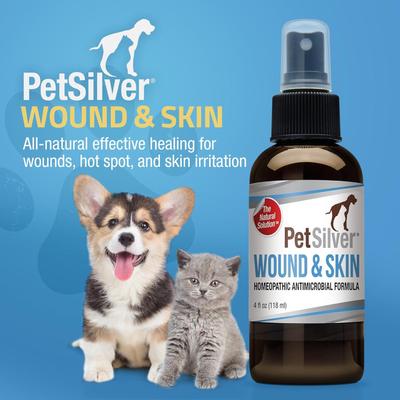 Show full view: PetSilver Wound & Skin Spray for Dogs & Cats, 4-fl oz bottle slide 9 of 11