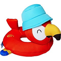 Frisco Summer Parrot Neoprene Plush Squeaky Floating Dog Toy, Medium/Large
