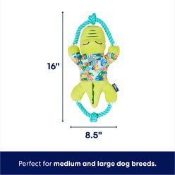 Frisco Summer Alligator Plush with Rope Squeaky Dog Toy, Medium/Large slide 2 of 6