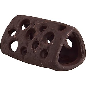 Underwater Treasures Ceramic Tube Holey Fish Ornament, Orange