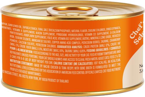 Show full view: Made by Nacho Flaked Chicken & Tuna Recipe in Bone Broth Wet Cat Food, 3-oz can, case of 12 slide 3 of 9