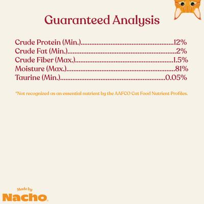 Show full view: Made by Nacho Flaked Chicken & Beef Recipe in Bone Broth Wet Cat Food, 3-oz can, case of 12 slide 8 of 9