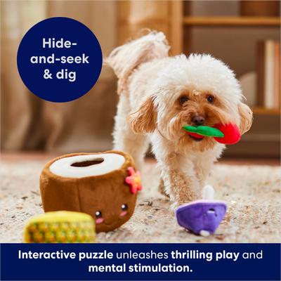 Show full view: Frisco Summer Coconut Cocktail Hide & Seek Puzzle Plush Squeaky Dog Toy, Small/Medium slide 5 of 9