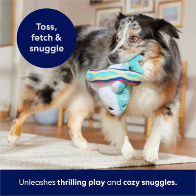 Show full view: Frisco Shark in Pool Ring Plush Squeaky Dog Toy, Medium/Large slide 5 of 9