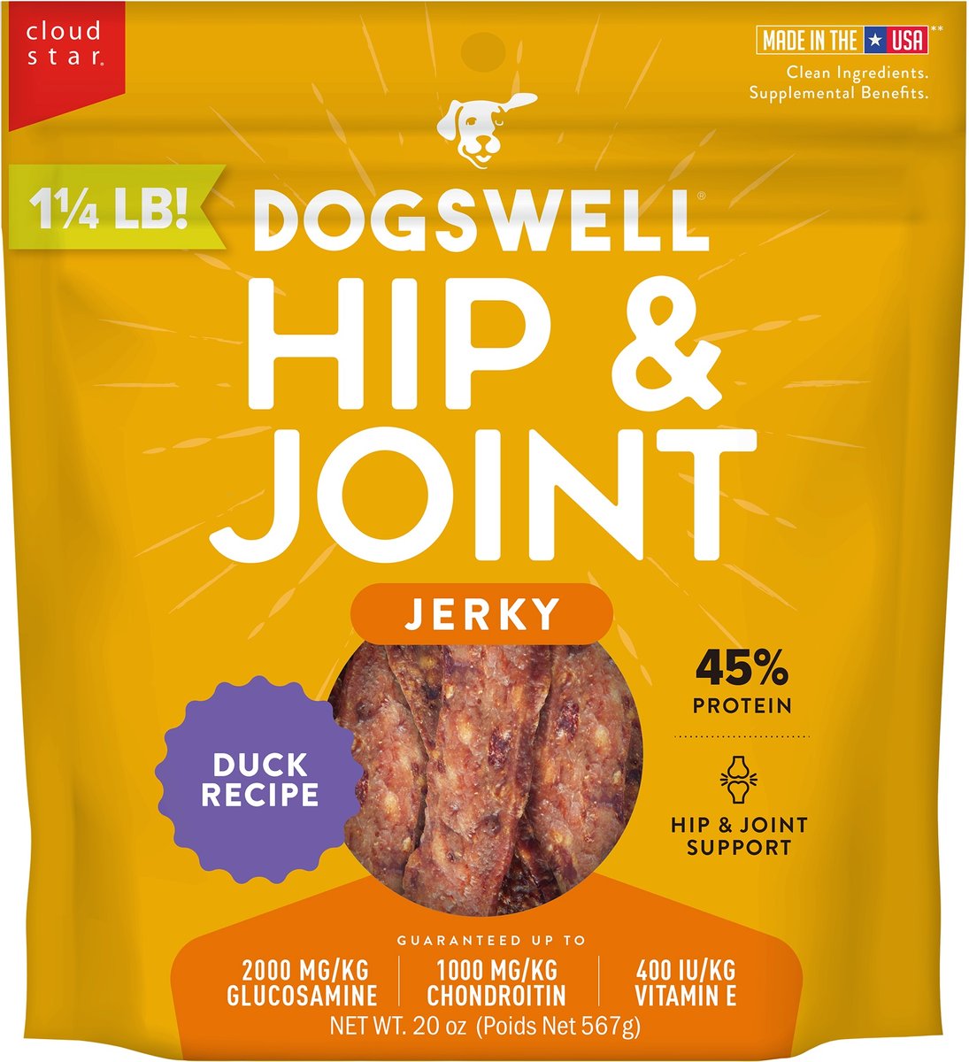 Dogswell Breathies Duck Breast Jerky Dog Treats