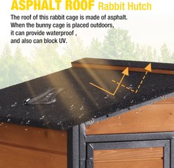 Aivituvin AIR19-X Chew-Resistant Indoor/Outdoor Rabbit Hutch slide 2 of 8