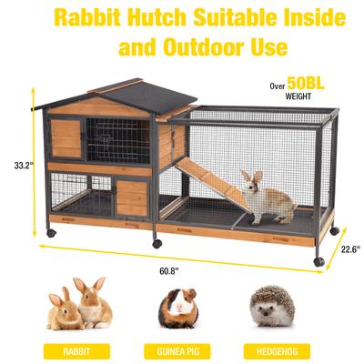 Show full view: Aivituvin AIR19-X Chew-Resistant Indoor/Outdoor Rabbit Hutch slide 8 of 9