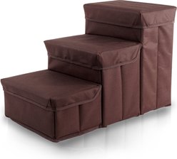 Home Base Foldable Dog & Cat Steps, Brown slide 1 of 8