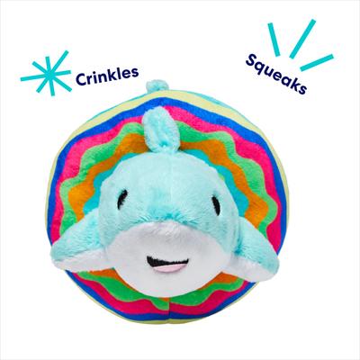 Show full view: Frisco Shark in Pool Ring Plush Squeaky Dog Toy, Medium/Large slide 4 of 9