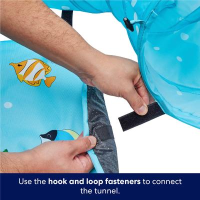 Show full view: Frisco Summer Ocean Interactive Play Tunnel with Playmat Cat Toy with Silvervine & Catnip slide 5 of 9