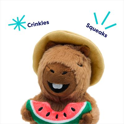 Show full view: Frisco Capybara Plush Squeaky Dog Toy, Small/Medium slide 3 of 8