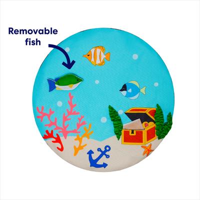 Show full view: Frisco Summer Ocean Interactive Play Tunnel with Playmat Cat Toy with Silvervine & Catnip slide 3 of 9