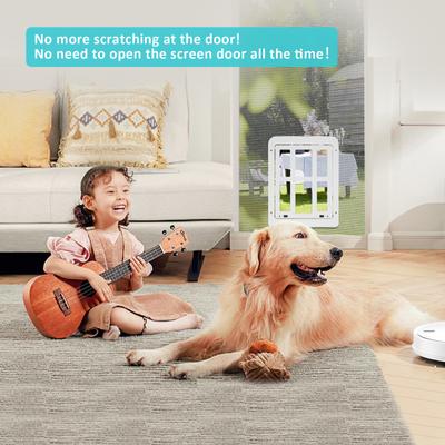 Show full view: Ownpets Lockable Screen Dog Door, White slide 5 of 8