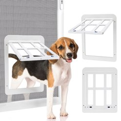 Ownpets Lockable Screen Dog Door, White