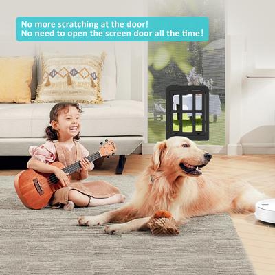 Show full view: Ownpets Lockable Screen Dog Door, Black slide 4 of 7