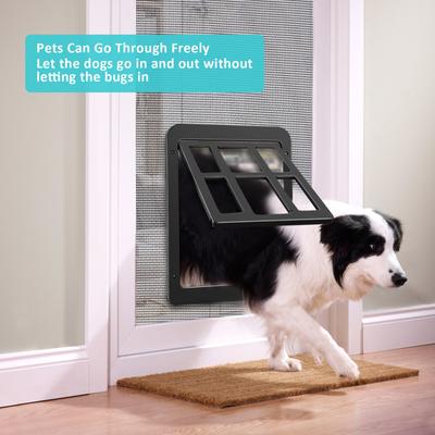 Show full view: Ownpets Lockable Screen Dog Door, Black slide 2 of 7
