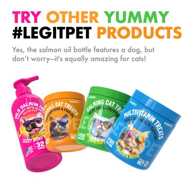Show full view: Legitpet Psyllium Husk & Fish Oil Hairball Cat Treats, 100 count slide 10 of 11