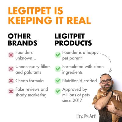 Show full view: Legitpet Psyllium Husk & Fish Oil Hairball Cat Treats, 100 count slide 8 of 11