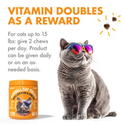 Show full view: Legitpet Psyllium Husk & Fish Oil Hairball Cat Treats, 100 count slide 5 of 11
