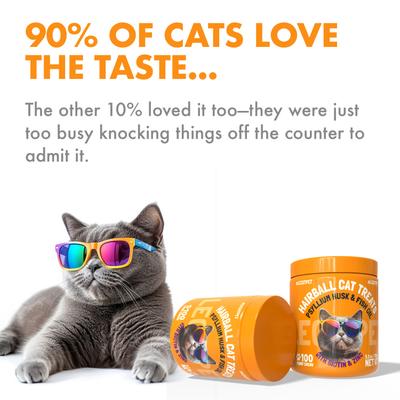 Show full view: Legitpet Psyllium Husk & Fish Oil Hairball Cat Treats, 100 count slide 4 of 11