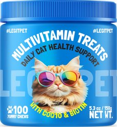 Legitpet Daily Health Support Multivitamin Cat Treats, 100 count