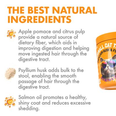 Show full view: Legitpet Psyllium Husk & Fish Oil Hairball Cat Treats, 100 count slide 6 of 11