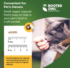 Rooted Owl Natural Weight Management Vegan Capsules Supplement for Dogs & Cats, 60 count slide 2 of 8