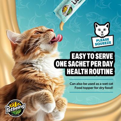 Show full view: PetBeing Lick a Day 7-in-1 Functions Lickable Tuna Puree Supplement for Cats, 7 count slide 7 of 8