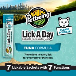 PetBeing Lick a Day 7-in-1 Functions Daily Real Meat Lickable Chicken & Tuna Supplement for Cats, 28 Count slide 2 of 6