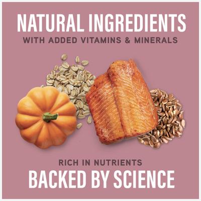 Show full view: Natural Balance Specialized Nutrition Sensitive Skin & Stomach Adult Salmon & Oatmeal Formula Dry Dog Food, 3.5-lb bag slide 5 of 12