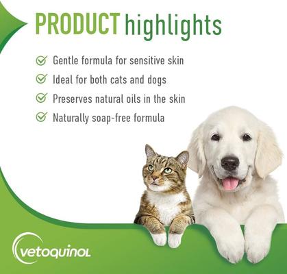 Show full view: Vetoquinol Itchy Dry Skin Aloe & Oatmeal Soap-Free Dog & Cat Shampoo, 16-fl oz bottle slide 5 of 13