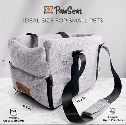 Show full view: Pawseat Dog Safety Car Booster Seat & Carrier, Small, Gray slide 3 of 10