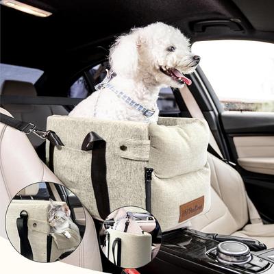 Show full view: Pawseat Dog Safety Car Booster Seat & Carrier, Small, Beige slide 8 of 11