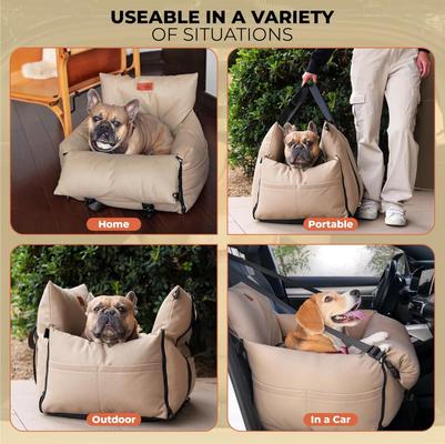 Show full view: Pawseat Maxi Safety Pet Seat & Calming Dog Bed, Medium, Tan slide 5 of 10