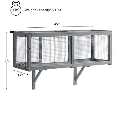 Show full view: beeNbkks 45-in Outdoor Tunnel Cat House, Grey slide 5 of 7