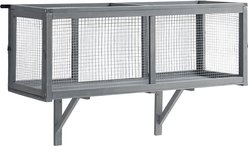 beeNbkks 45-in Outdoor Tunnel Cat House, Grey