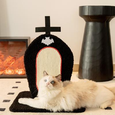 Show full view: Happy & Polly Durable 2-Piece Gothic Sisal Cat Scratcher Set Toy Collection slide 2 of 9
