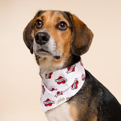 Show full view: The Paws Valentine's Day Love Mom Dog Bandana, Red, Large slide 2 of 8