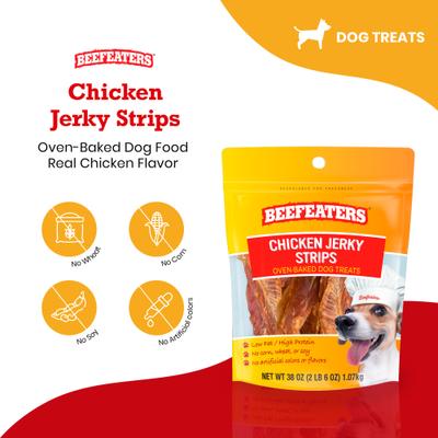 Show full view: Beefeaters Chicken Strips Jerky Dog Treats, 38-oz bag slide 3 of 8