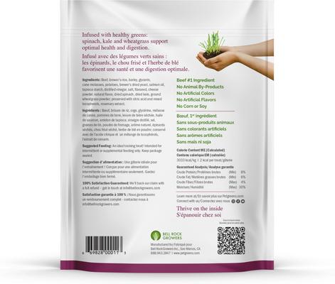 Show full view: Pet Greens Li'l Treats Beef Flavor Soft & Chewy Dog Treats, 12-oz bag slide 3 of 3