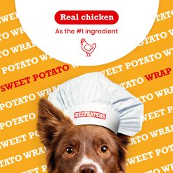 Beefeaters Sweet Potato Wrap Chicken Jerky Dog Treats, 40-oz bag slide 2 of 7