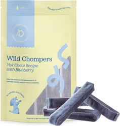 Downtown Barkery Blueberry Flavor Dental Yak Chews Dog Treats, 5 count