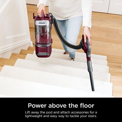 Show full view: Shark DETECT Lift-Away Corded Upright Pet Vacuum, Burgundy slide 4 of 9