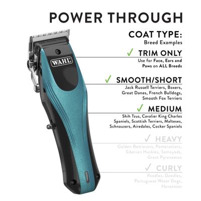 Show full view: Wahl Groom Lite Cordless Pet Clipper Kit, Black/Chrome slide 5 of 8