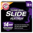 Arm & Hammer Litter SLIDE Platinum Easy Clean-Up Multi-Cat Clumping Cat Litter, 18-lb box
