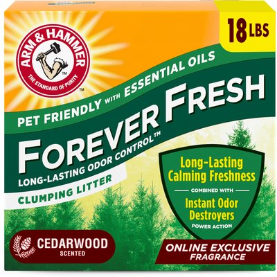 Arm & Hammer Litter Arm & Hammer Litter Forever Fresh Cedarwood Clumping Cat Litter, 18-lb box