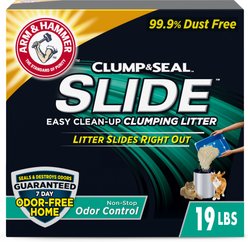 Arm & Hammer Litter SLIDE Easy Clean-Up Clumping Cat Litter Non-Stop Odor Control, 19-lb box