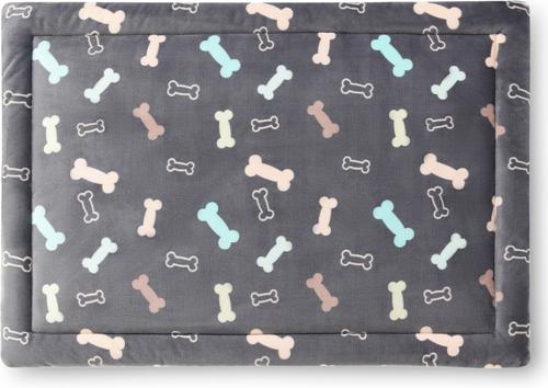 Show full view: Allisandro Comfort Dog & Cat Crate Mat, Grey Bone, 48 x 30-in slide 9 of 10
