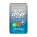 Tiki Cat Silver Mousse Chicken & Pumpkin Grain-Free Senior Wet Cat Food, 2.8-oz pouch, case of 12