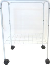 YML Bird Cage Stand with Wheels, White